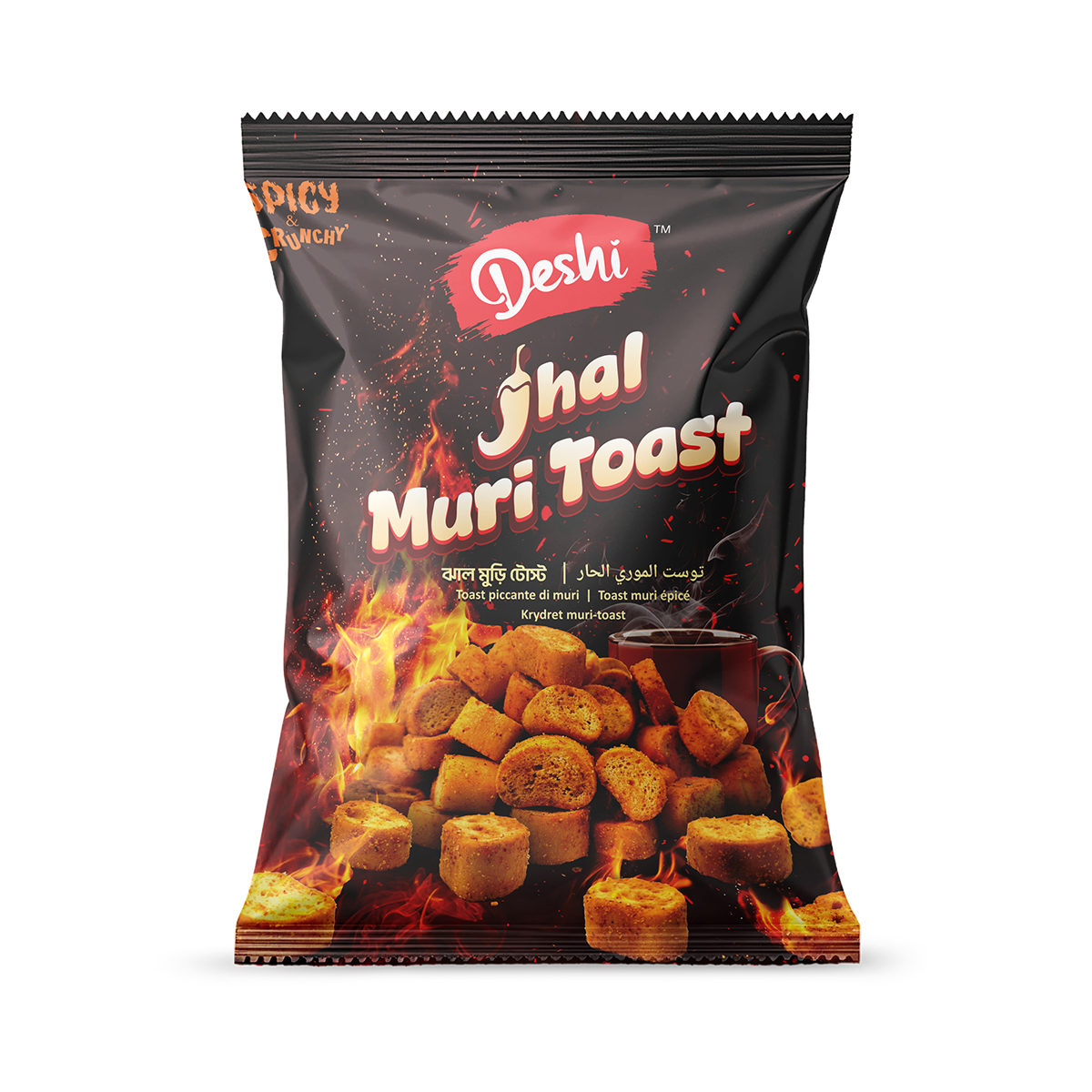 Deshi Jhal Muri Toast